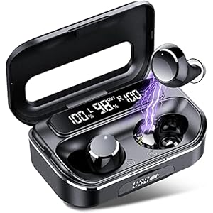 Lekaby Bluetooth 5.3 Kopfhörer in Ear, Kopfhörer Kabellos Tiefer Bass Eingebautes Mic, 100 Std Spielzeit mit USB-C…
