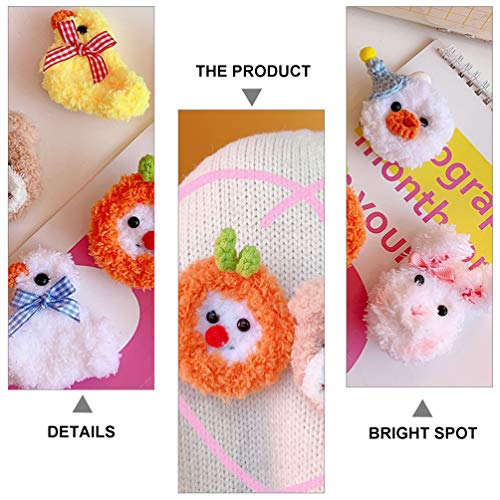 VALICLUD 6 broches de páscoa, desenho animado, animal, pelúcia, pintinho, broches, corsage, grampos