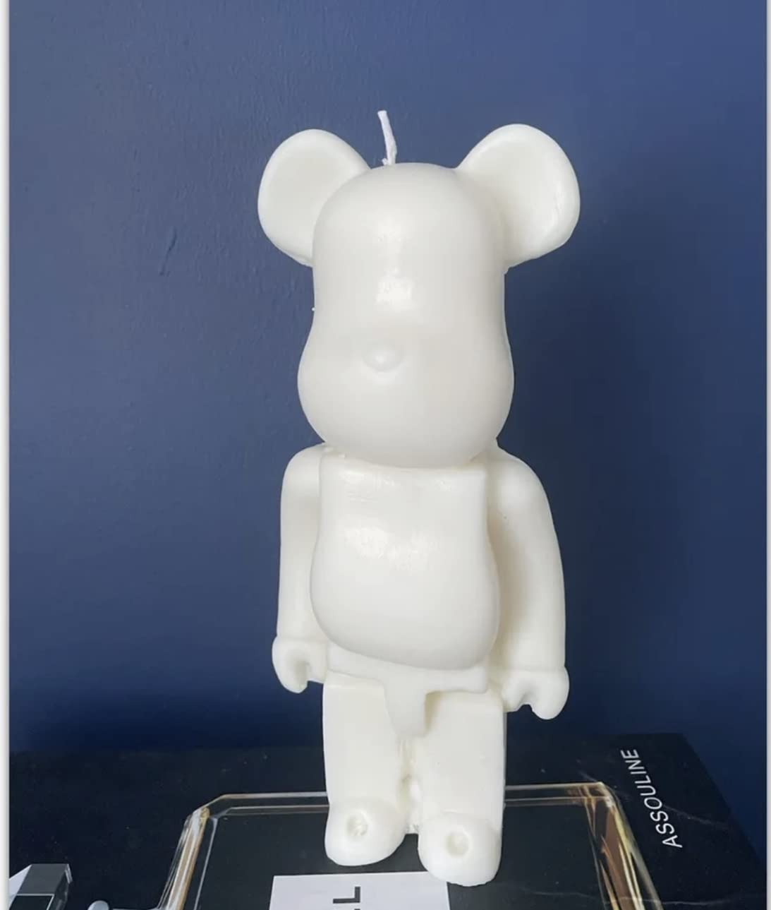 Large 20cm Bear Brick bearbric Trainer Shoe Candle Soy Wax fragranced (Pomegranate Noir)