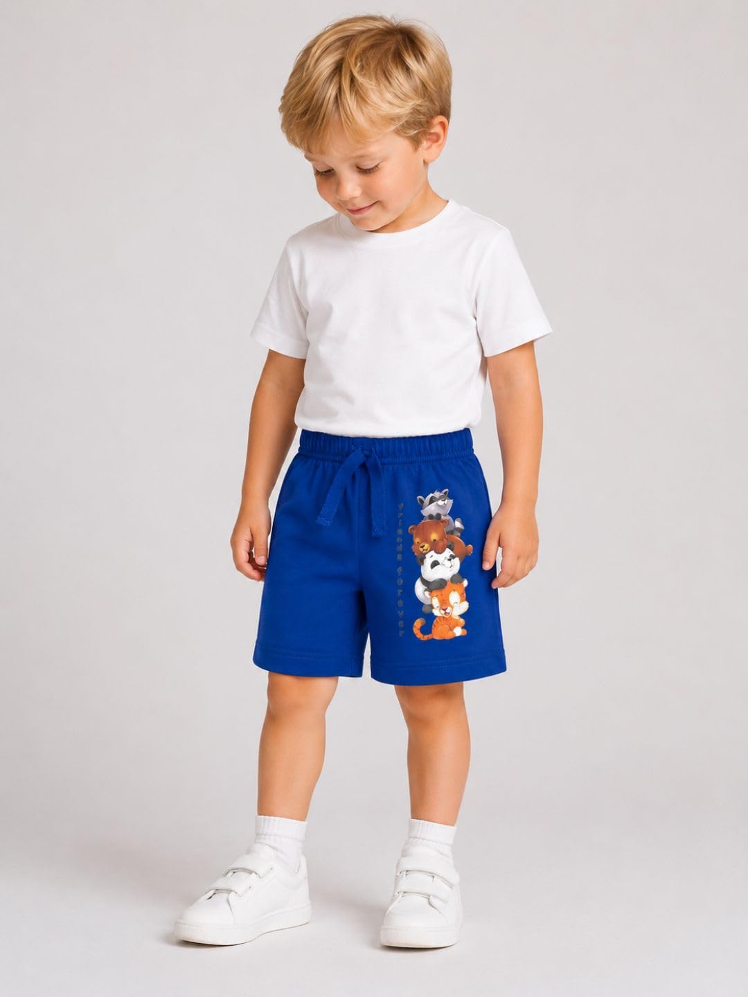 TotzTouch Baby Boy's Regular Shorts (Pack of 5) (TT01 Shorts 5pcs Set 2 to 3_Multicolored_2-3 Years) 1