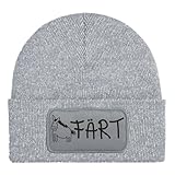 Tassenbrennerei Ugly Pferde Beanie Wollmütze - Färt - Pferdegeschenk lustig, Geschenk für Pferdebesitzer, Reiter - für Damen & Herren (Grau)