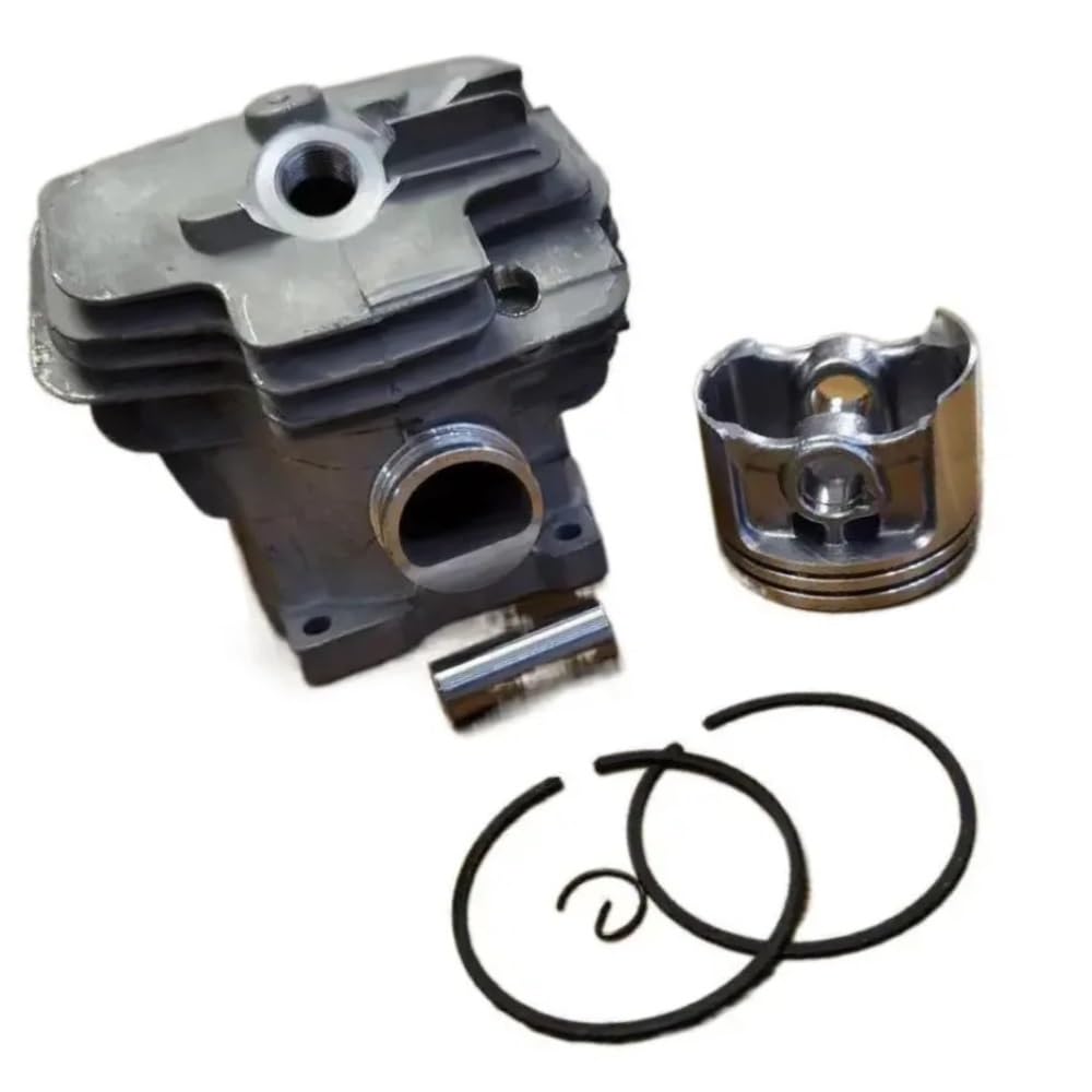 Kit de pistón cilíndrico apto for piezas de repuesto de motosierra recubiertas de cromo MS382(Nikasil)