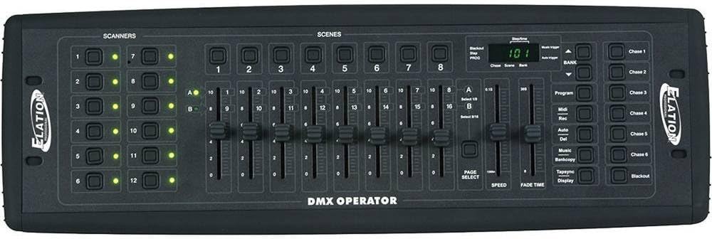 Elation programmable dmx intelligent light controller controls up to 192 DMX channels