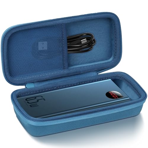 co2CREA Hard Case Replacement for Baseus Power Bank 65W 20000mAh Laptop Portable Charger Fast Charging Battery Pack, Blue Case