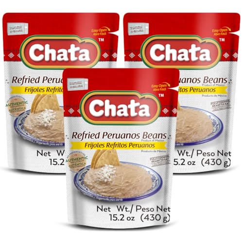 Chata Mexican Refried Mayocoba Beans, 15.2 oz (Pack of 3)