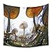 Produktbild Lsimeru Wandteppich Psychedelic Mushrooms 150x200 Wandbehang Fantasy Nebel Wandbehang Natur Landschaft Tapestry Wandtuch Wandkunst Schlafzimmer Wohnzimmer
