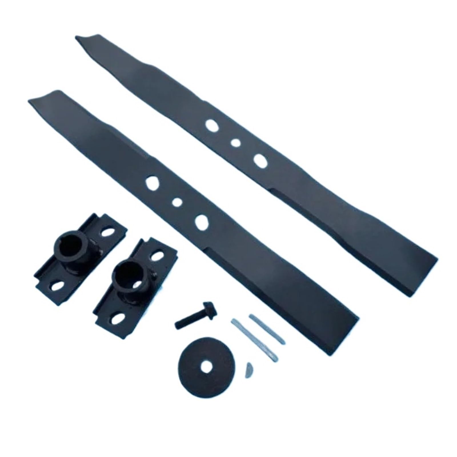 Lama dritta for tosaerba con supporto for foro obliquo Sede della lama Vite Rondella for bullone for accessori di ricambio for tosaerba a spinta manuale(A)