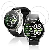 NOUKAJU Pellicola protettiva in vetro temperato per Amazfit Active 3 Premium, in vetro temperato HD, durezza 9H, antigraffio, per Amazfit Active 3 Premium, confezione da 4