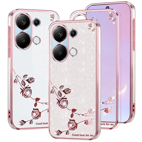 Coque Xiaomi Redmi Note 13 4G antichoc en silicone à paillettes
