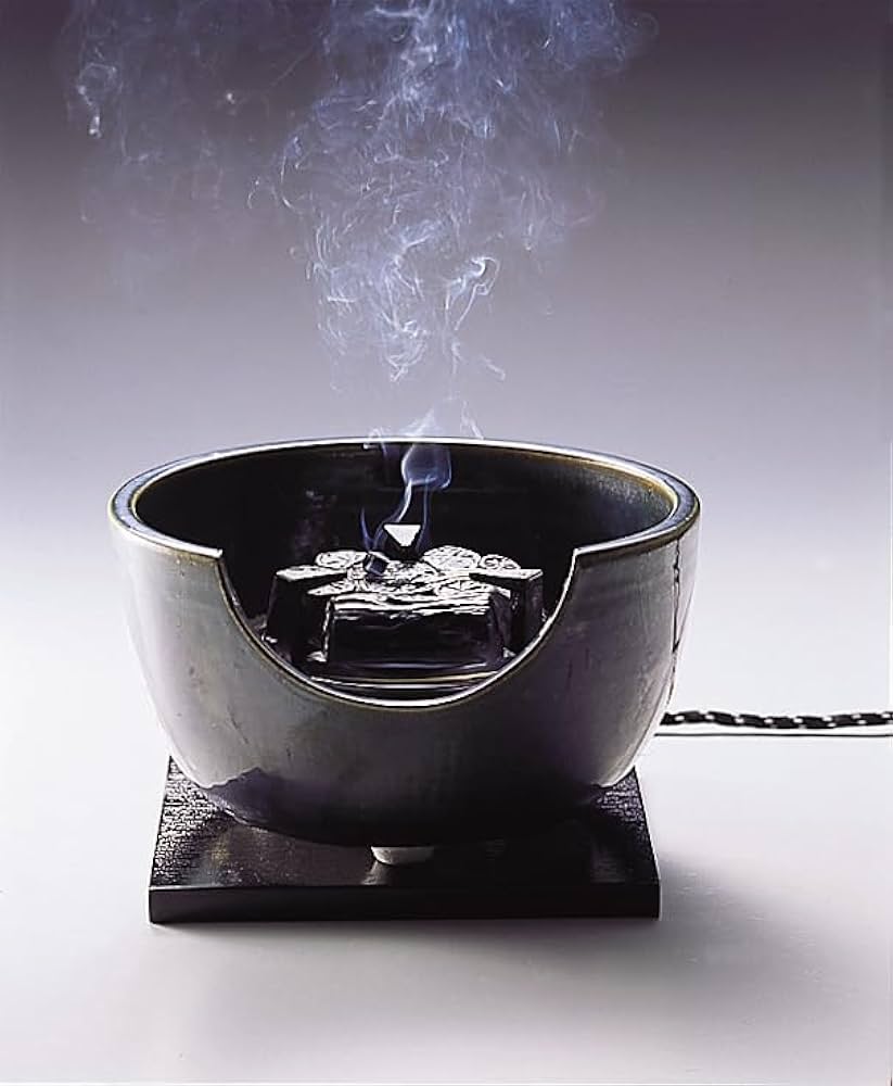 Amazon｜ヤマキ電器 YU408 改良型 茶道具 風炉 電熱風炉 黒 (紅鉢型