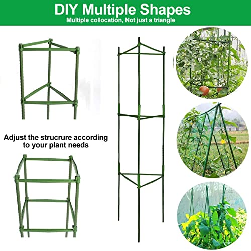 3 Packs Tomato Cages Plant Cages Deformable Up To 48Inch Garden Tomato Stakes Vegetable Trellis, Plant Supports Tomato Trellis For Vertical Climbing Plants Flowers Fruits #TOP1