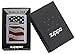 Zippo Diamond Plate Flag Street Chrome Lighter