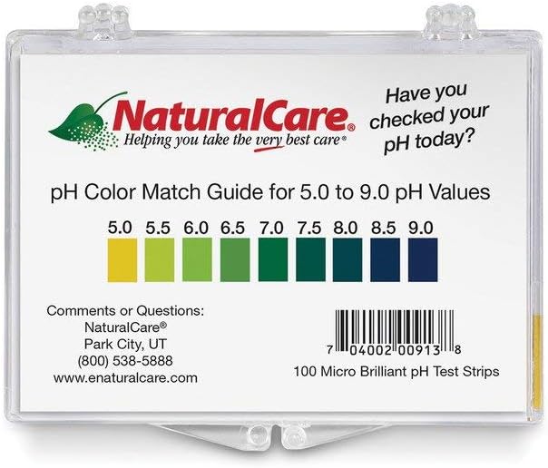 pH Test Strips Natural Care 100 Box