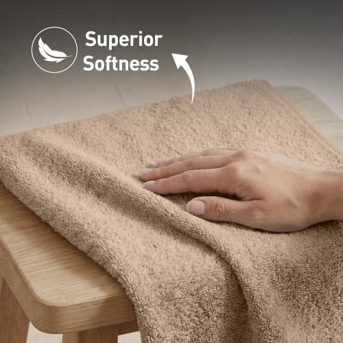 Image of TRIDENT Soft Comfort Air Rich 100% Cotton Towels for Bath, 500 GSM Large Size Bathroom Towels for Men /Women, 1 Piece Bath Towel (69cm x 137cm), Acorn