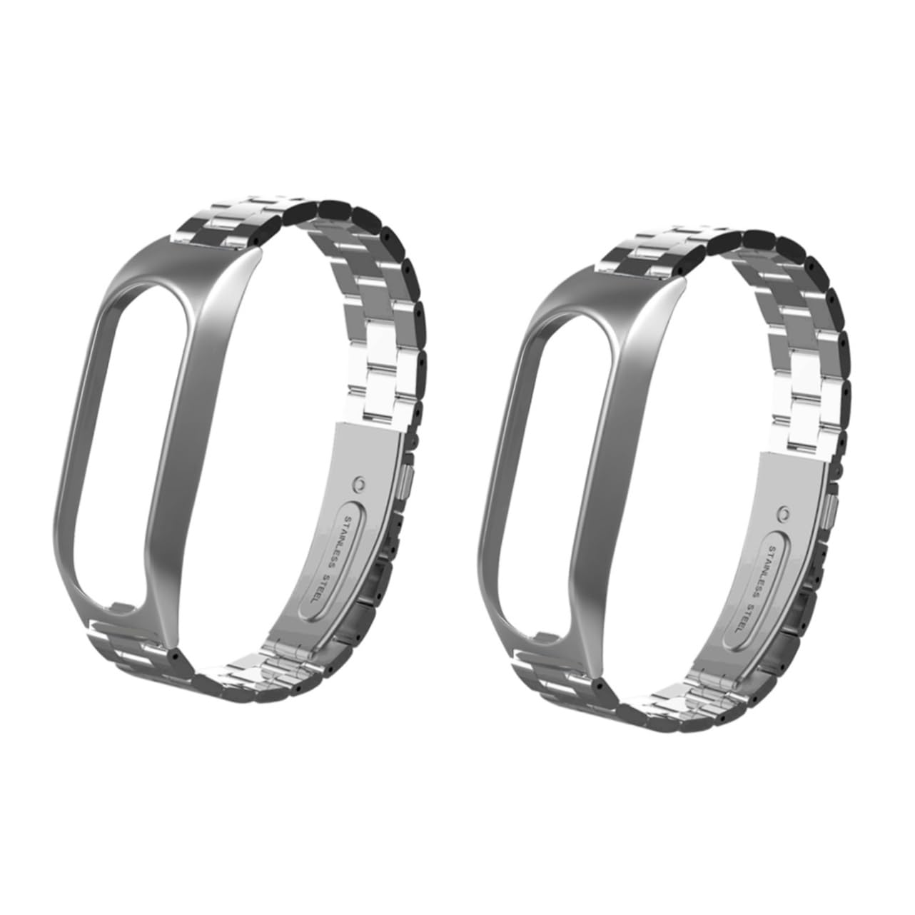 Gadpiparty 3 Uds Pulsera De Reloj Inteligente Correa De Metal Bandas De Metal Correas De Banda De Acero Pulsera Bandas De Cadena De Mano Correa De Reemplazo De a