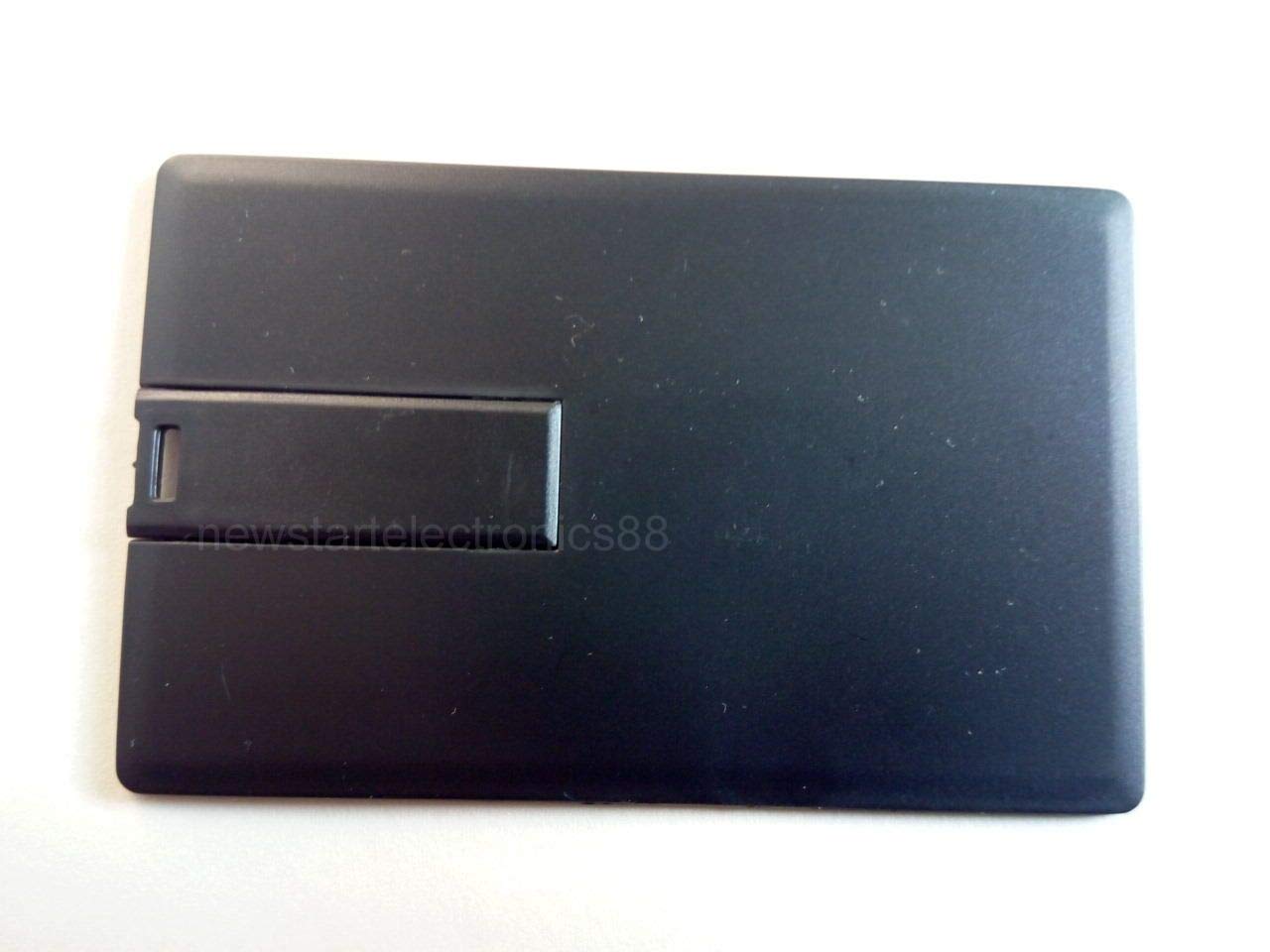 Credit Card USB Flash Drive Blank DIY Memory Stick Wholesale Bulk Pack 5 (64GB, Black)