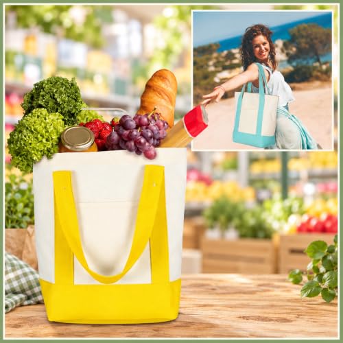 Eccliy 12 Pcs Mini Canvas Tote Bags, 13" X 11" X 6", Multicolor by Eccliy - Used condition - Image 2