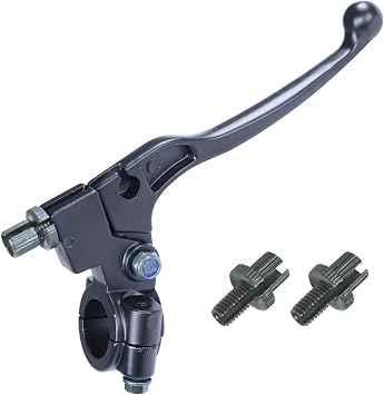 7/8" Left Brake Clutch Handle Lever Perch for SSR110 KX65 YZ80 CRF50 XR50 DR125 KLX110 Coolster Apollo RFZ125 Tao Tao DB17 Chinese Pit Dirt Bike Coleman CT100U CT200U Mini Black