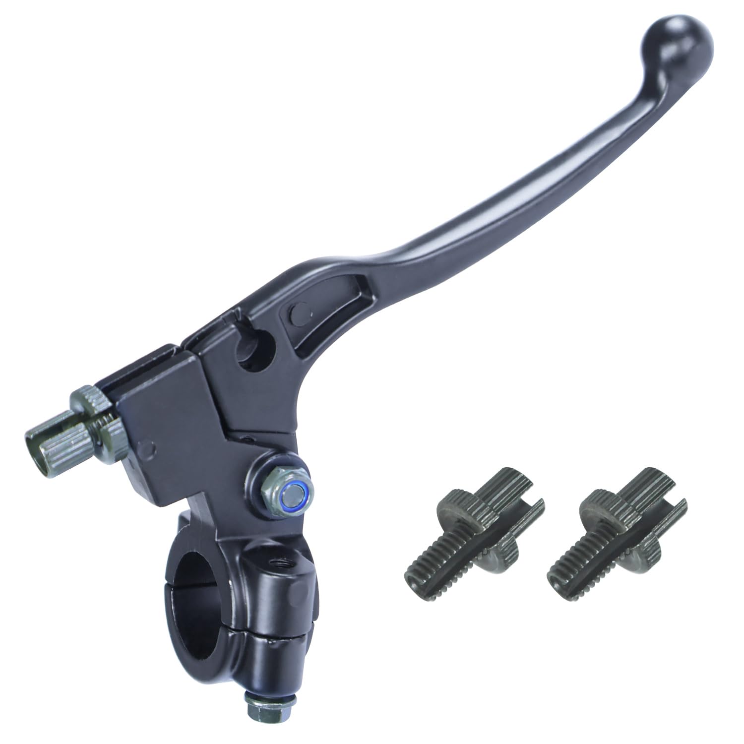 7/8" Left Brake Clutch Handle Lever Perch for SSR110 KX65 YZ80 CRF50 XR50 DR125 KLX110 Coolster Apollo RFZ125 Tao Tao DB17 Chinese Pit Dirt Bike Coleman CT100U CT200U Mini Black