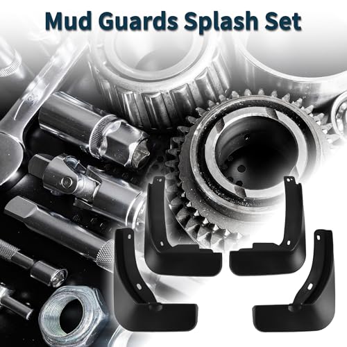 Image of Mud Flaps Splash Guards for Skoda Rapid 2013-2017 W /Mount Accessories Mud Guards Front and Rear 1 Set
