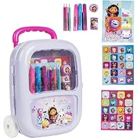 Cefa Toys - Pizarra Luminosa Mágica La Casa de Muñecas de Gabby, Pizarra con Tablero Luminoso Portátil, Incluye 8 Luces de Colores y 2 Rotuladores Borrables, Apto Para Niños a Partir de 5 Años
