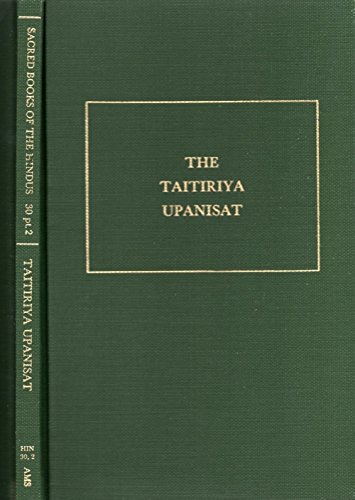 The Taitiriva Upanisat, Volume XXX - Part 2 of ... 0404578004 Book Cover