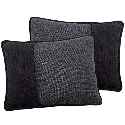 Image of HiEnd Accents Hamilton 4 Piece Queen Black White Tweed Comforter Set