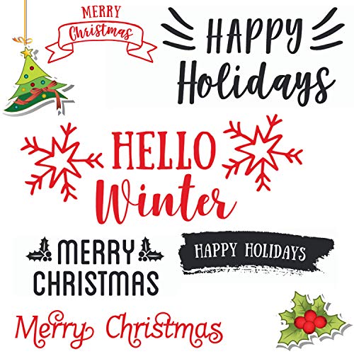 Christmas Stamps | Holiday Stamps | Rubber Stamp | Diy Christmas Gift Tags | Wood Mounted Stamp Or Self Inking #TOP1