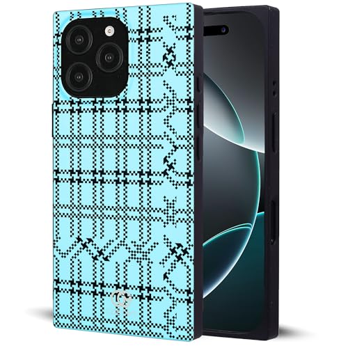 Image of COCOMII Rectangle for iPhone 16 Pro Max Case, Sky Plaid
