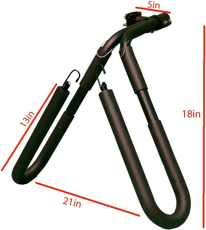 Surfboard Rack for Bike Electric Bike and Bicycle Surfing Board Carrier Rack Holder Tube Diameter 7/8-1.25 inch Surfing Board Transport Tool