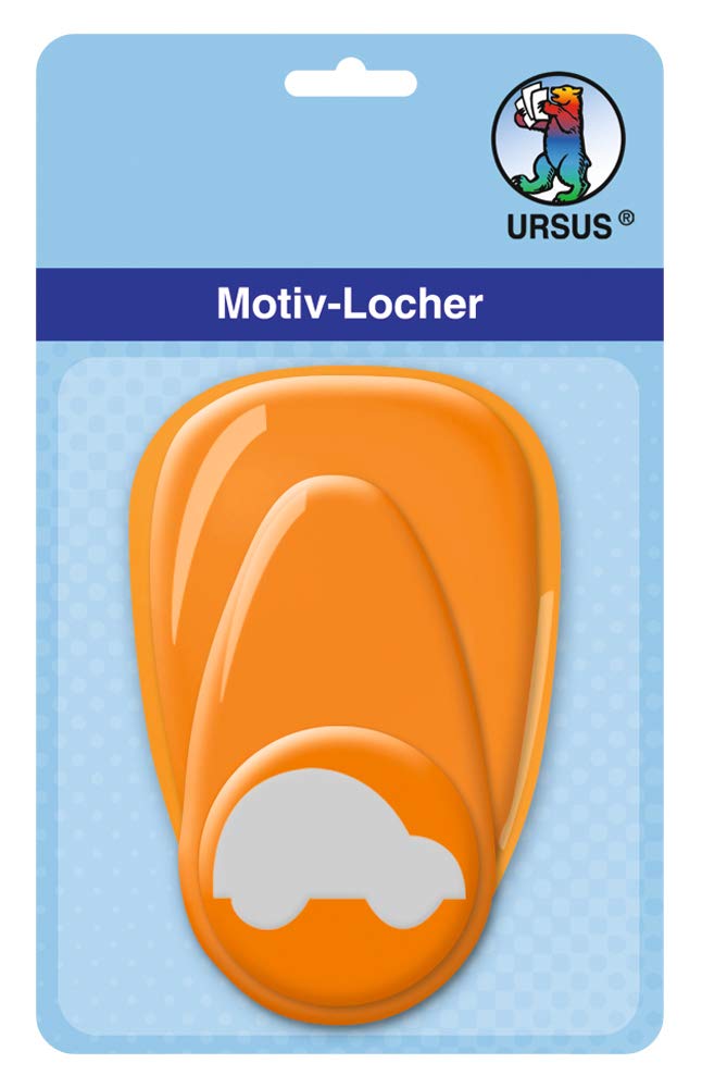 Ursus White / Yellow 19480066 – Motif Hole Punch With Lever Medium Toy Car Approx. 25.4 Mm Orange