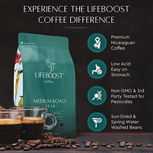 Lifeboost Coffee Organic Coffee Beans Medium Roast - Low Acid Single Origin Non-Gmo Organic Whole Bean Coffee thumb #5