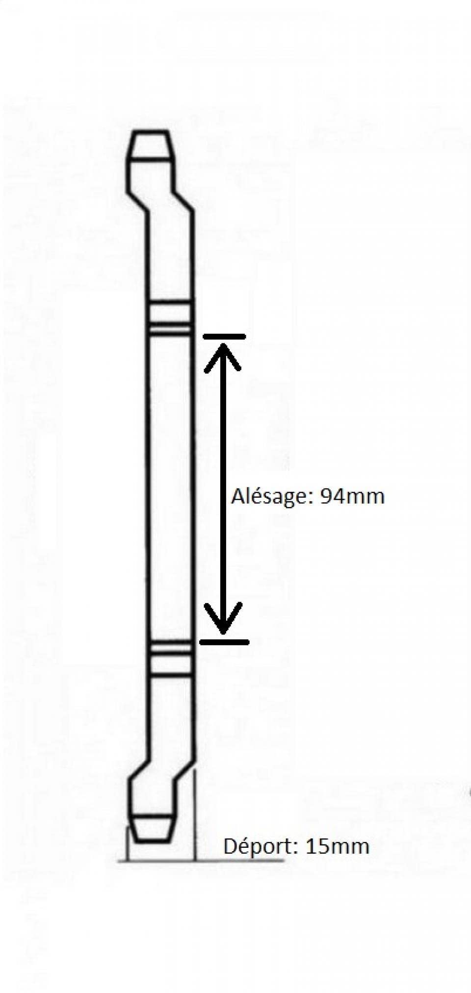 Couronne de transmission 52 dts Pas 415 Ø94 D14 compatible avec mobylette Peugeot 103