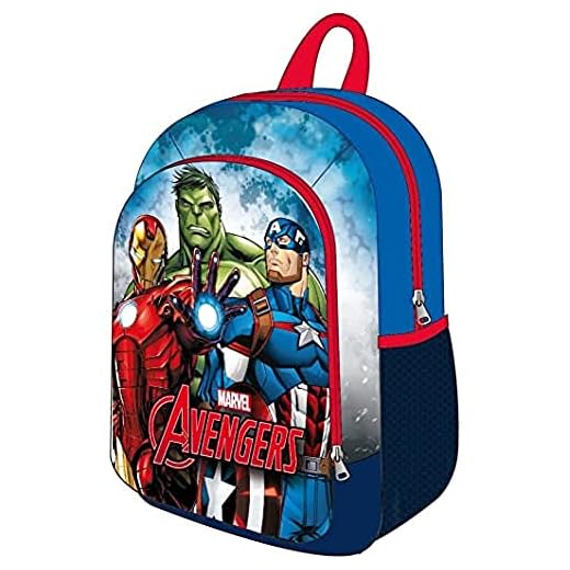 CERDÁ LIFE'S LITTLE MOMENTS Mochila Escolar de The Avengers Adaptable a Carrito, Espalda Ergonómica y Asas Ajustables,Unisex, Multicolor, Talla única