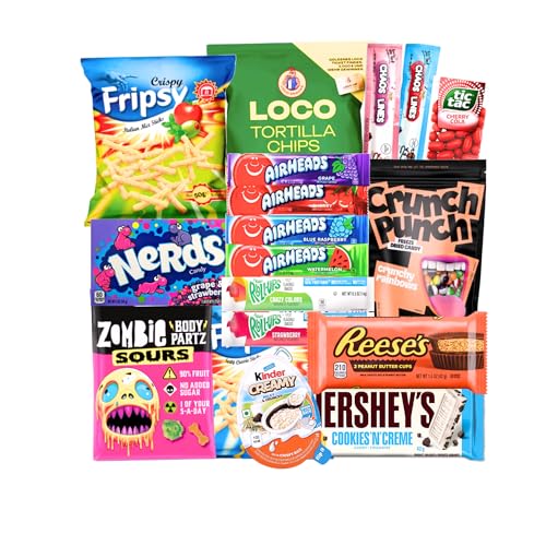 Amerikanische Süßigkeiten Box – 10-teiliger Mix aus Amerika & der ganzen Welt | Originale Trendprodukte | Geschenkidee für Geburtstage, Weihnachten & Snack-Fans