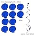 ZERODECO Birthday Party Decoration, Happy Birthday Banner with Paper Fans, Honeycomb Balls, Triangular Pennants, Circle Paper Garland, Hanging Swirls and Balloons - Blue, Sky Blue and White
