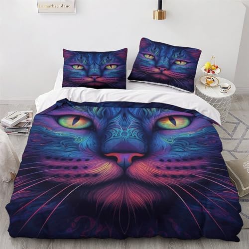 Parure de lit chat 3D pour transformer votre chambre en cocon cosy king - 4
