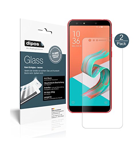 dipos I 2X Protector de Pantalla Mate Compatible con ASUS Zenfone 5 Lite (ZC600KL) Vidrio Flexible Cristal Proteccion 9H