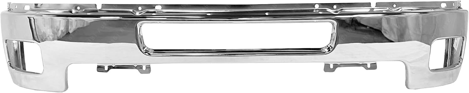 Chrome, Steel Front Bumper Face Bar Compatible with 2011 2012 2013 2014 Chevy Silverado 2500 3500 Heavy Duty Pickup 11-14, GM1002837