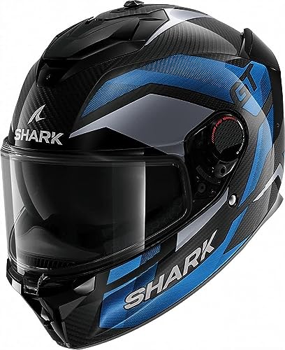 Shark, Casco Moto Integral Spartan Gt Pro Carbon Ritmo Black Blue Dbu, L Shark, Casco Moto Integral Spartan Gt Pro Carbon Ritmo Black Blue Dbu, L