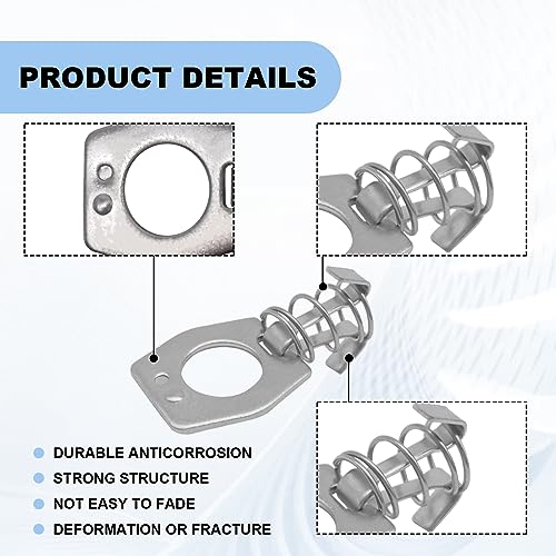 Image of 4 Pieces Water Heater Cam Lock, for Rv Lock Camper Water Heater Fastener Water Heater Door Latch Fastener Rv Spring, Rv Camper Water Heater Fastener