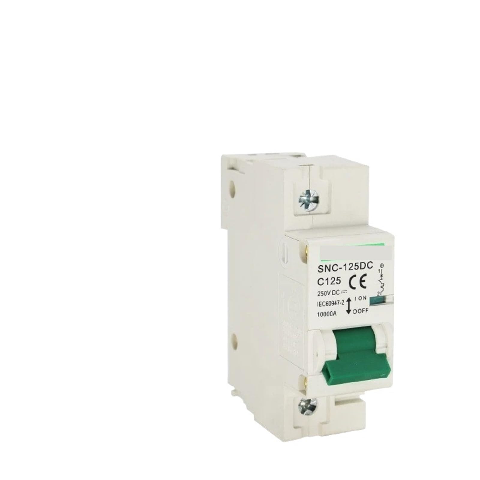 1PCS Interruttore automatico in miniatura 2P 80A 100A 125A Amp 440V/500V DC Interruttore automatico Sezionatore for solare fotovoltaico magnetico termico(80A)