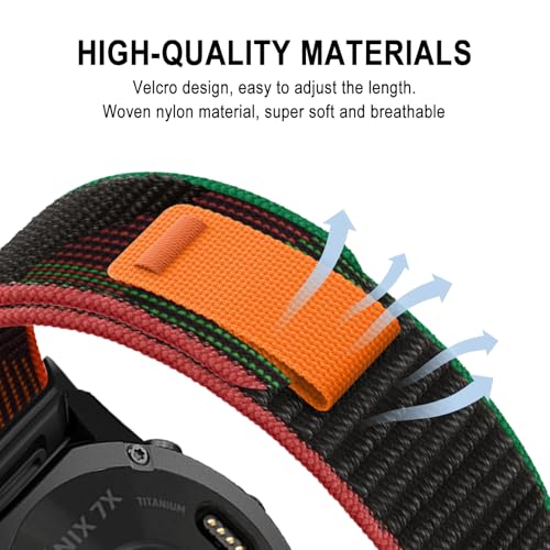 SumRioo QuickFit 26mm Watch Strap for Garmin Fenix 8/8 Solar 51mm/7X Pro Solar/7X Pro/7X/6X Pro/6X/5X Plus/5X/3/3HR - Image 3