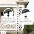 Monarch Rain Chains 18106 Aluminum Hammered Cup, 8-1/2 Feet Length Replacement Downspout for Gutters, Rain Chain 8.5 Ft, Black