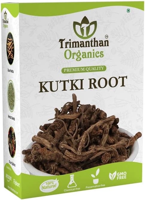 TRIMANTHAN ORGANICS Kutki Root/Liver Support & Detox/good for Skin 200 gm