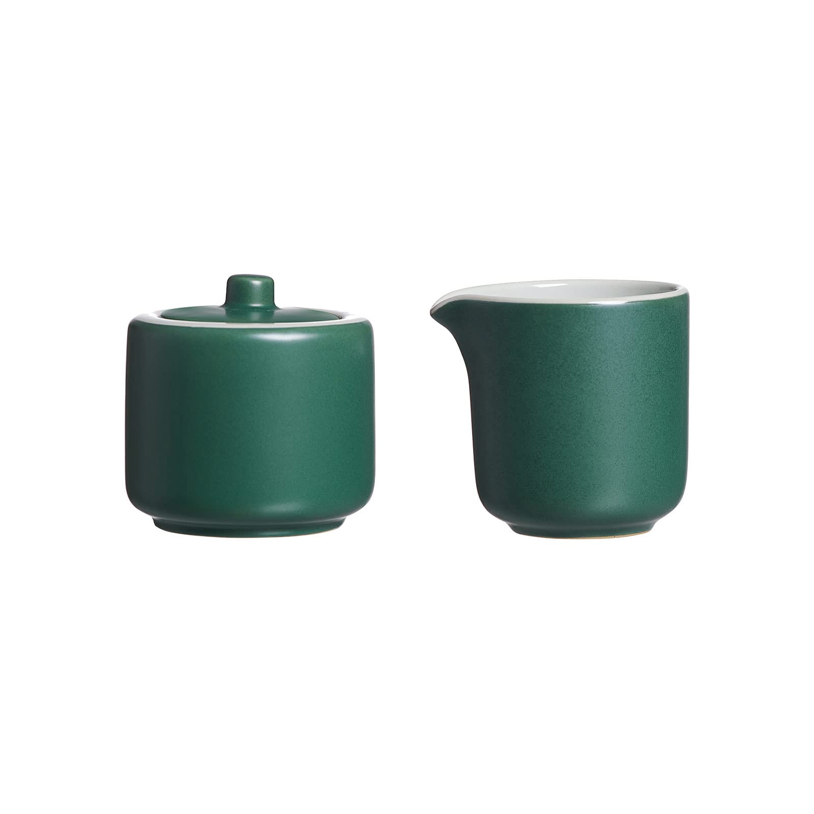 Ritzenhoff & Breker Set à lait et sucre Jasper, vert, pot à lait et sucrier en céramique, extérieur avec glaçure mate et toucher doux