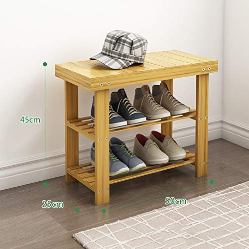 2 NíveisSapatoBambuEstreitoArmazenamentoPrateleirasSala De EstarSalaCorredorQuarto50X25X45CM needed