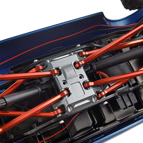 Image of MORLORDY RC Aluminum Alloy Center Skid Plate Axle Chassis Armor Protector Set for 1 /24 RC Crawler Car SCX24 Upgrades Accessories - Black