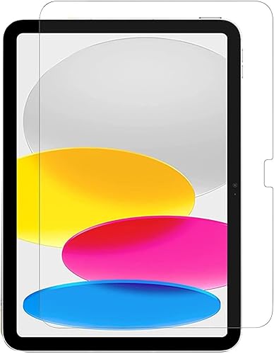 BLOSOMEET Protector de pantalla de vidrio templado para iPad de 10.9 pulgadas, 10.9 pulgadas, 1 paquete