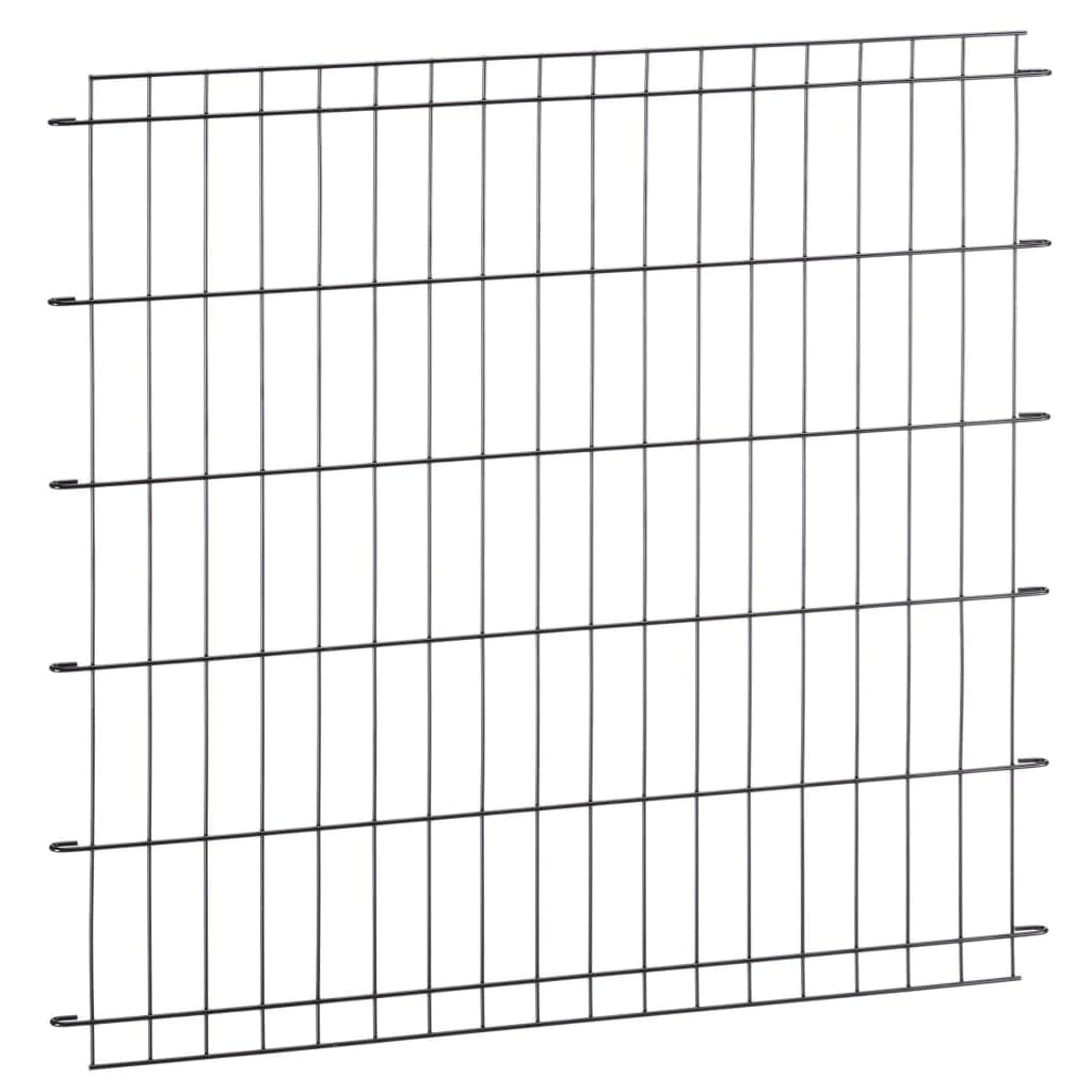 Ferplast Gabbia pieghevole per cani DOG-INN 105 Recinto per cuccioli, Trasportino in metallo, Separatore incluso, Porta doppia con chiusura di sicurezza, 108,5 x 72,7 x h 76,8 cm Nero